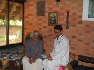 Parthajit baruah with Adoor Gopalakrishnan