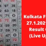 Kolkata FF Fatafat 27.1.2021 Today Result Online (Live Update)