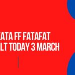 Kolkata FF Fatafat Result Today 3 March 4 PM
