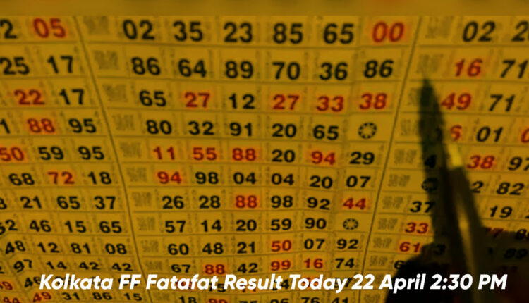 Kolkata FF Fatafat Result Today 22 April 2:30 PM: Check Kolkata FF Result Online (Live)