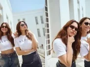 Alpha Promotions: Alia Bhatt and Sharvari Kick Off Delhi Tour in Matching Tees