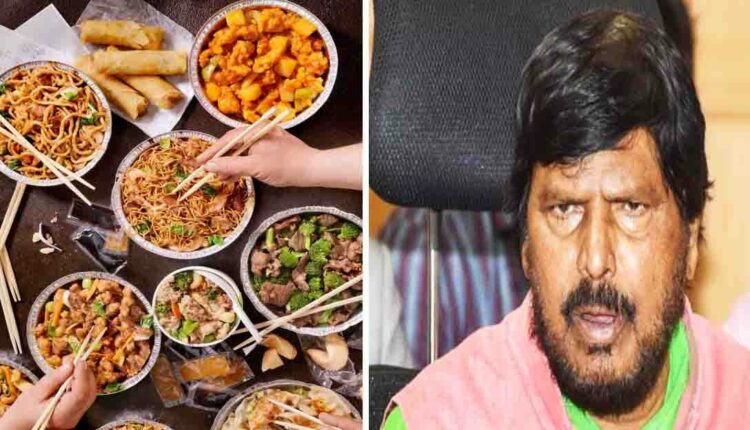 Ramdas Athwale Calls For Boycott Chinese Food
