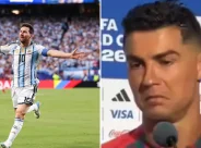 FIFA World Cup: মেসিকে নিয়ে প্রশ্নে বিরক্ত রোনাল্ডো, মাঠেই দিলেন কড়া জবাব